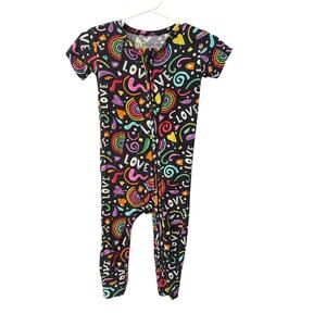 Little Bum Bums SS/ LP Romper, “Love”, 9-12 mo